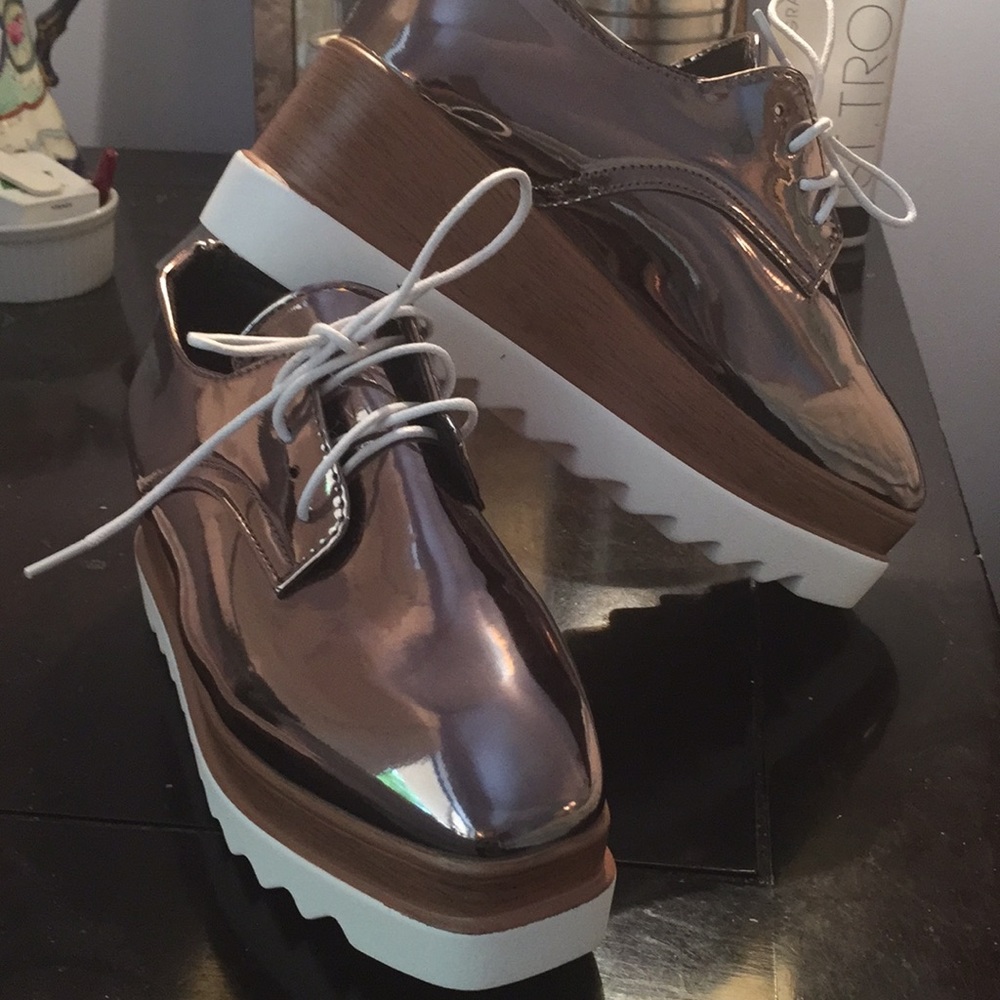 Stella McCartney like lace up platform shoes